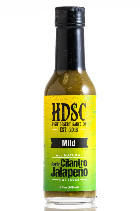 High Desert Sauce Company Garlic Cilantro Jalapeno Hot Sauce
