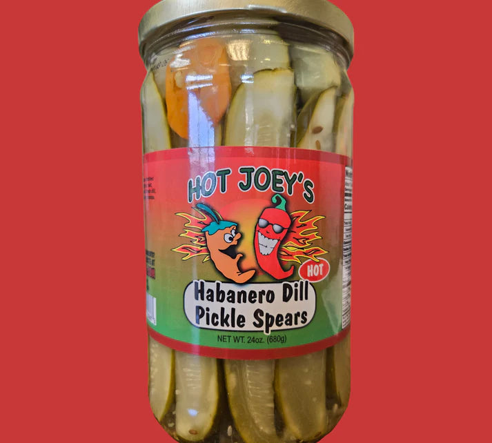Hot Joey's Habanero Dill Pickle Spears 24oz