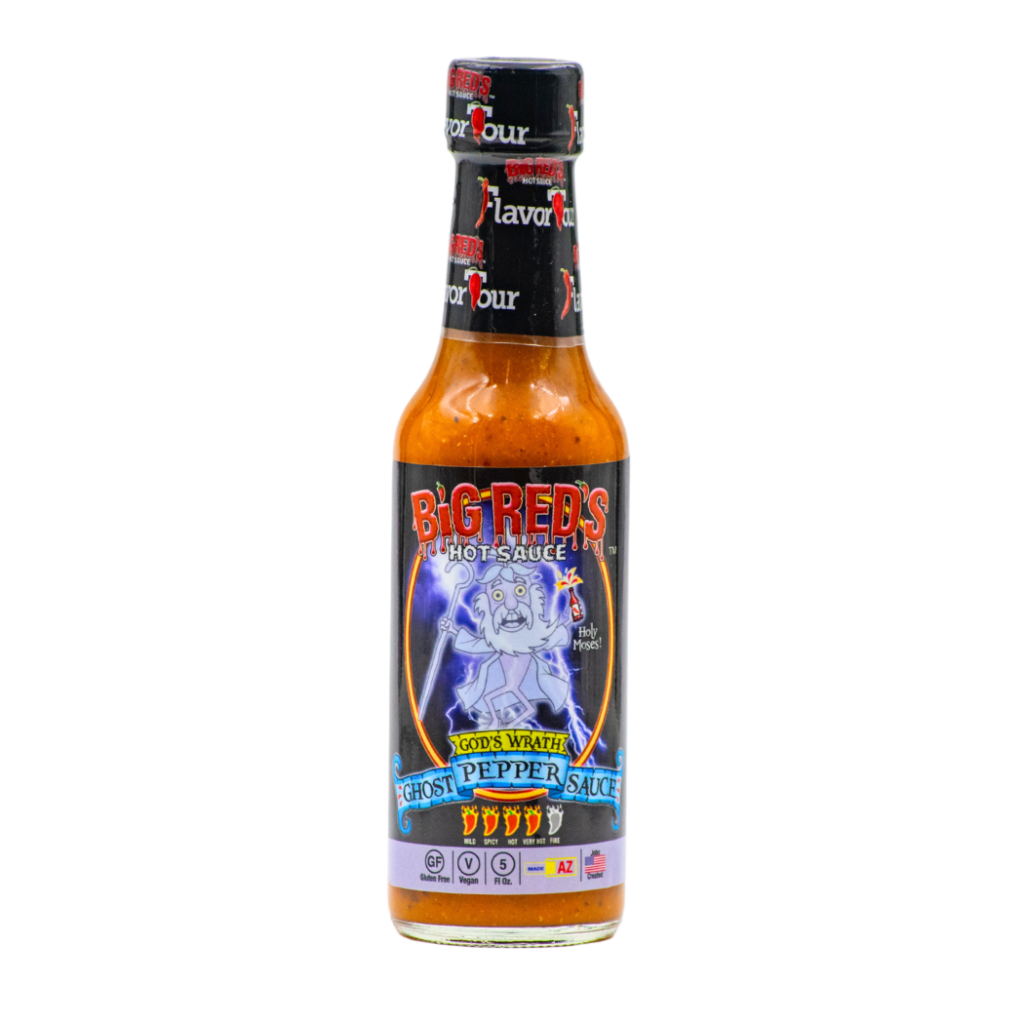 Big Red's God's Wrath Ghost Pepper Hot Sauce