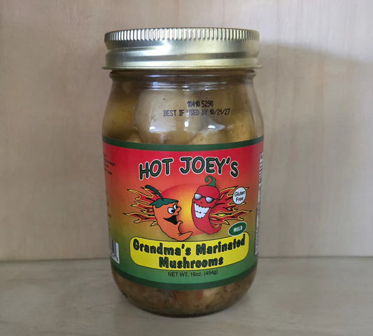 Hot Joey's Grandma's Marinated Mushrooms