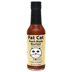 Fat Cat Peach Maple Bourbon Hot Sauce & Glaze