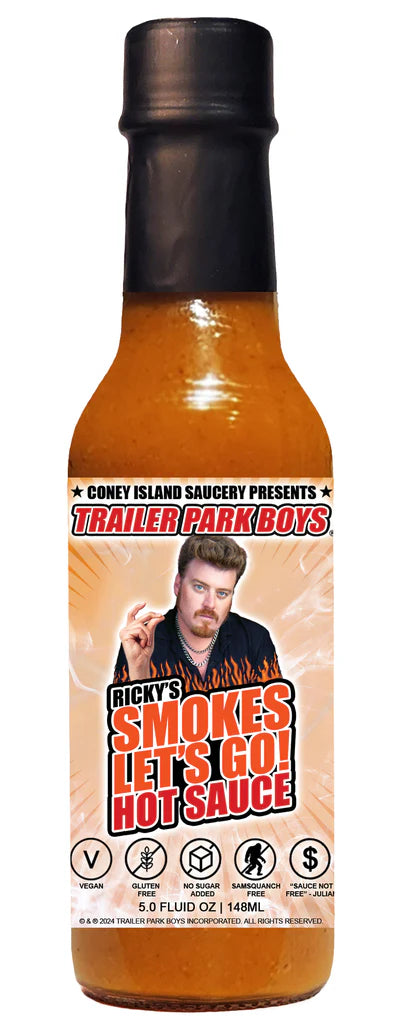 Coney Island Saucery Trailer Park Boys Ricky's Smokes Let's Go Hot Sauce