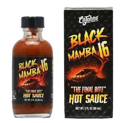 CaJohns Black Mamba 16 The final bite Hot Sauce