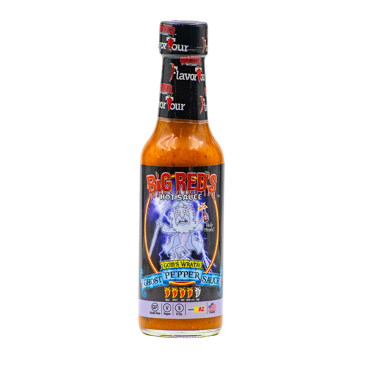 Big Red's God's Wrath Ghost Pepper Hot Sauce